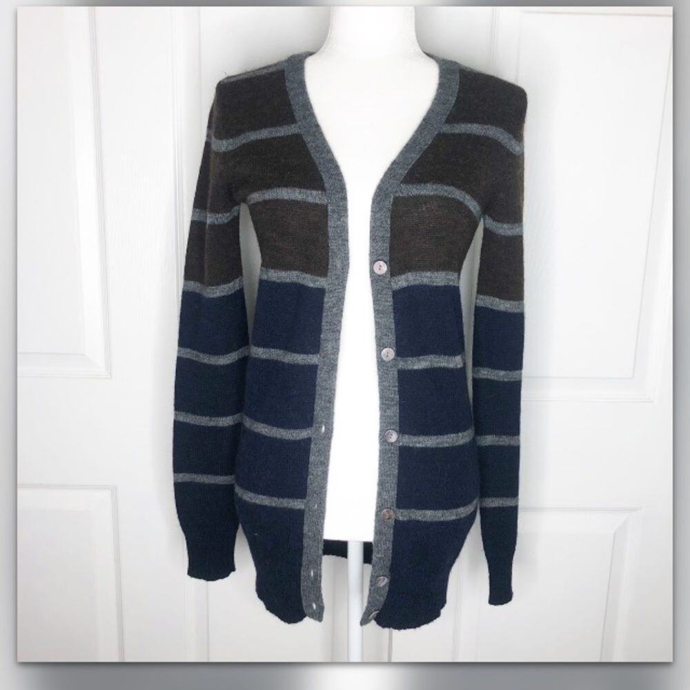 Lavender label Vera wang striped cardigan - wool